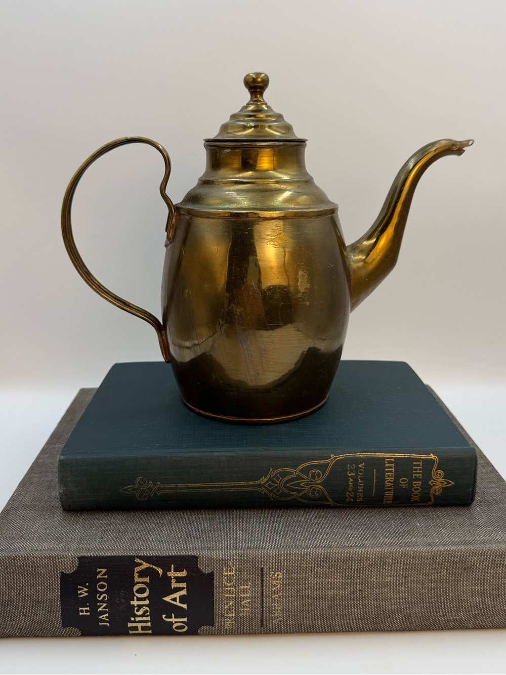 Vintage Metal Tea Pot With Patina Rustic Home Decor
